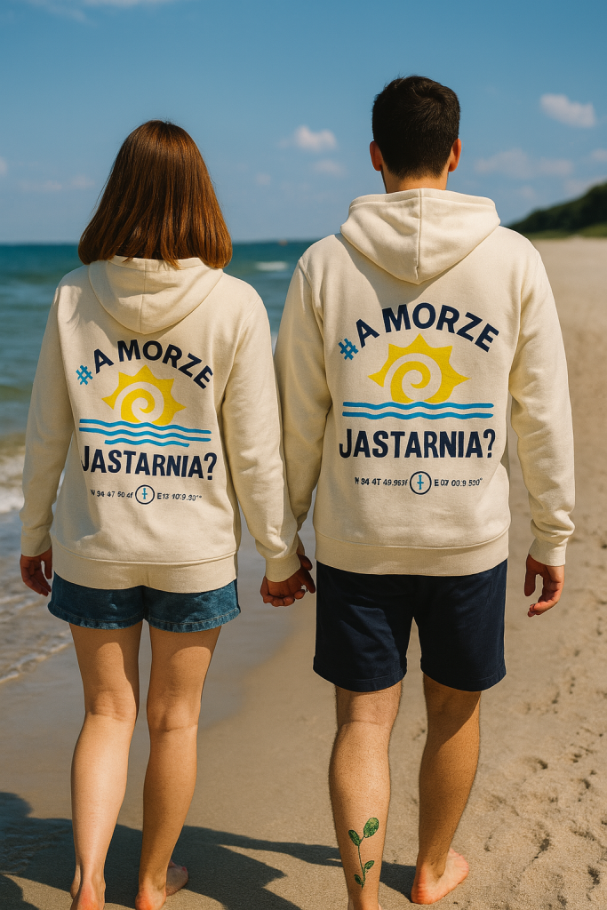 Bluza A morze Jastarnia? w kolorze szarym